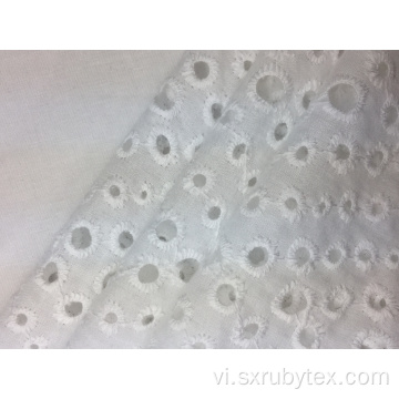 Cotton Voile thêu vải rắn